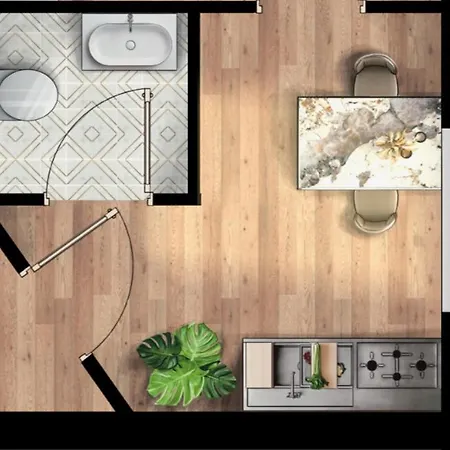 Apartment Deine Bude - 4 Doppelzimmer, 2 Baeder, Kueche Huerth